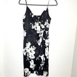 Worthington Monochrome Floral Midi Dress